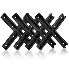 T Tracks 3 Inch 4 Sets (16 Units) for Woodworking Intersection Kit by CLEAR STYLE, Double-Cut Jig Profile Universal T-Tracks with Predrilled Mounting Holes (3 Inch 4 Sets)