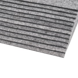 cyclingcolors 2 x Coloured Felt Felt Fabric Hobby Crafts Sewing Scrapbooking Craft Decoration Decoupage A4 20 x 30 cm Thickness 2-3 mm Polyester 416 g/m² - Grey 17