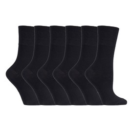 6 pairs Gentle Grip Loose Top Non Binding Elastic Bamboo Socks UK 4-8 EUR 37-42 (RM31)