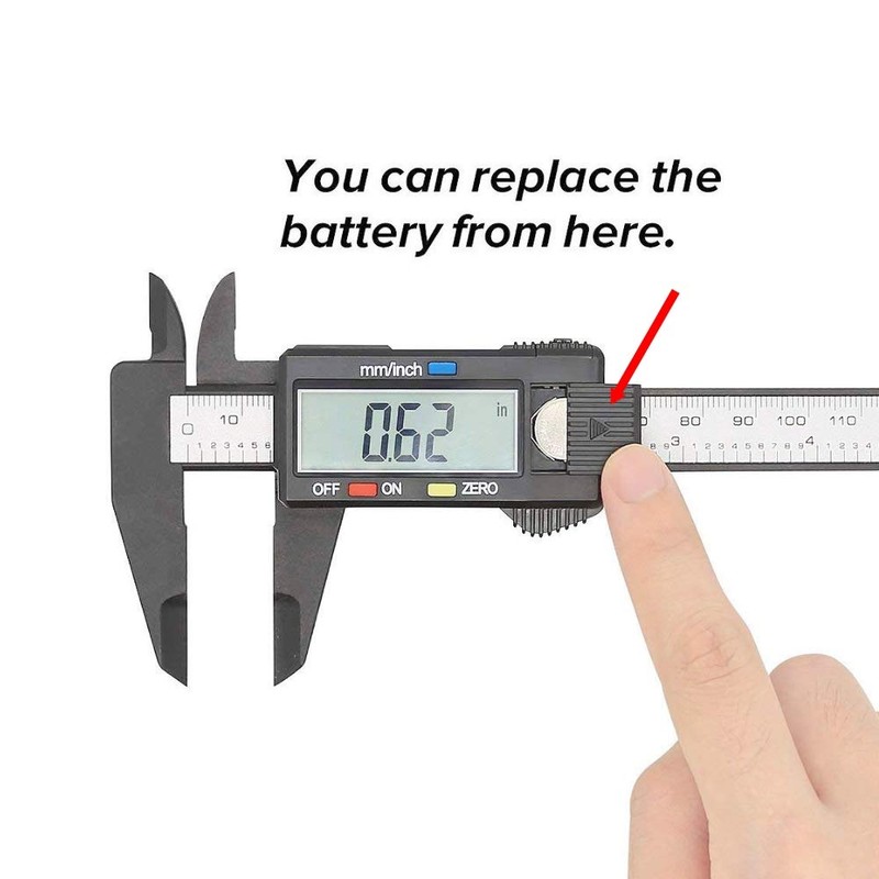 JZK 150mm 15cm 6inch Caliper + 30cm 12inch Ruler, Metric