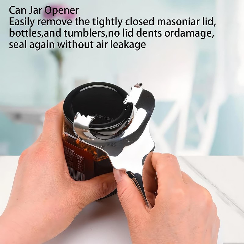 REGODI Mason Jar Opener, Multi-Purpose Bottle Opener for Various Lids,