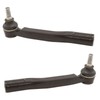 TRQ Front Outer Tie Rod Set 2 Piece Compatible with