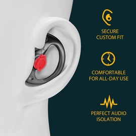 Neotter 4 Pair Earpiece for most Coil Tube Audio Kits, Large