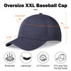 Men's Oversize XXL Baseball Cap Adjustable Performance Snapback Hat Laser