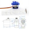 Wishiot Feetech FS90R Micro Servo 360 Degree Continuous Rotation RC