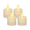 Luminara Flickering Flameless Pearl Ivory Tealights - Warm LED Light