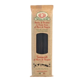 Rustichella d'Abruzzo Tonnarelli with Squid Ink - 500g bag - Long Italian Pasta with Cuttlefish Ink, Ideal for Shellfish, Spicy Fish Sauce & Olive Oil Dishes - Authentic Flavored Pasta from Abruzzo, Italy