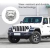 2p Metal Tiger Face Emblem Retro Car Badge Fit for