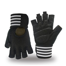 VMFTS Weightlifting Gloves Padded Workout Gloves with Wrist Wrap Support Gym Gloves for Men Women Gym Exercise Fitness Training Lifting Dumbbell (Small)