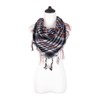 Multi-Colors Trendy Plaid & Houndstooth Check Soft Square Scarf, v1