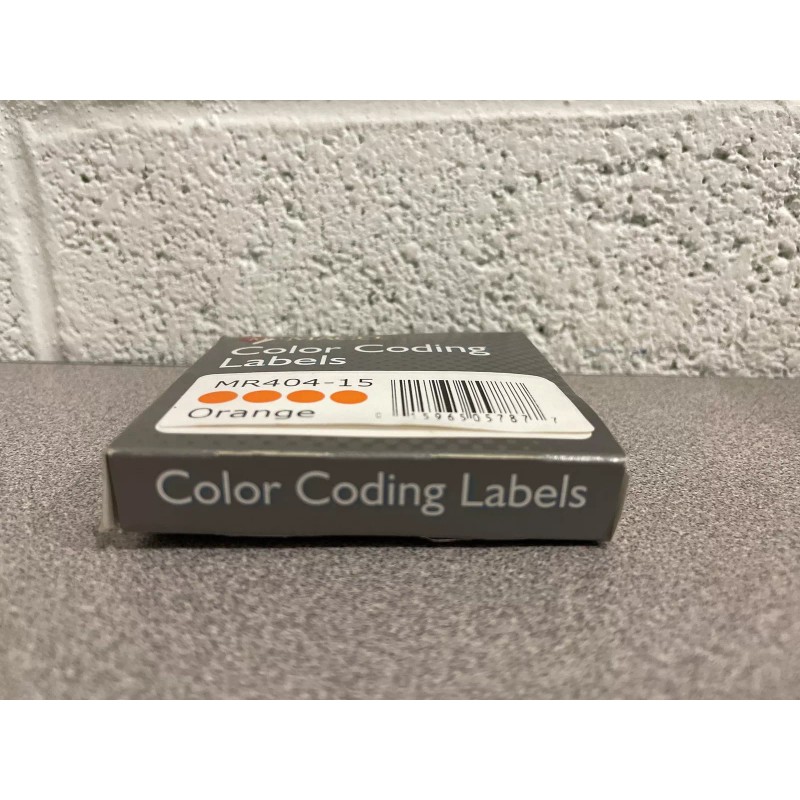 MACO Color Coding Labels 1/4" MR404-15 Orange