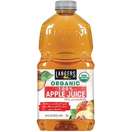 Langers 100% Organic Juice, Apple, 64 Fl Oz (Pack of 8)