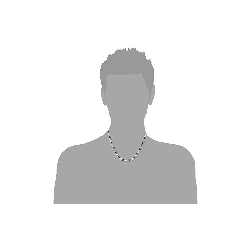 s.Oliver Stainless Steel Necklace for Men, Silver, Comes in Jewellery
