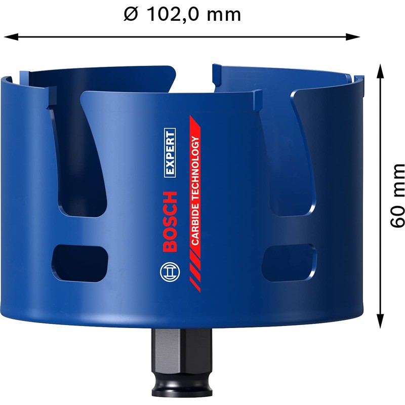 Bosch Professional 1x Expert Construction Material Hole Saw (for Softwood,