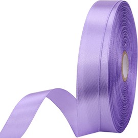 5/8 inches 50 Yard Light Purple Satin Ribbon for Gift Wrapping, Wedding, Crafts, Christmas,Easter, Floral, Hair, Invitation Decorations and More