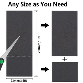 Necosthua 30PCS 2000 Grit Sandpaper, 9 x 3.6 Inch Wet Dry Coarse Sand Paper for Wood Furniture Finishing Drywall Metal Sanding Paper, Automotive Sandpaper Sheets