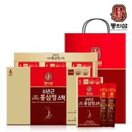 Dongui Sam 6-Year-Old VIP Red Ginseng Extract Stick 10g 30 Sachets / 동의삼 6년근 VIP 홍삼정스틱 10g x 30포