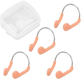 Linwnil Competition Nose Clip, Waterproof Pool Nose Plugs for Kids and Adults, 4 Packs (SIZE-L-4Pack)