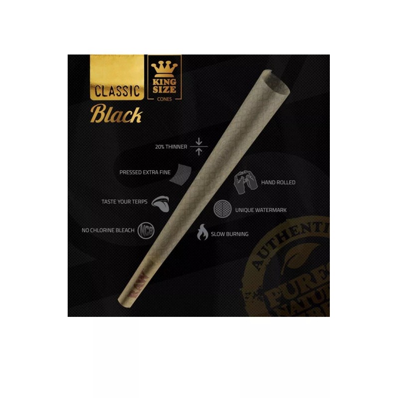 RAW black king size cone(300PK)+ph