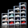 Case Foldable Shoe Box Clear Storage Case Sneaker Container Organizer