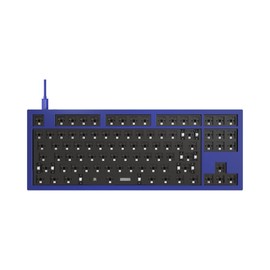 Keychron Q3 TKL Layout Hot-Swappable Wired Custom Mechanical Keyboard Full Aluminum, QMK/VIA Programmable Macro, Double-Gasket DIY Kit Compatible with Mac Windows Linux(Blue)-Barebone Version