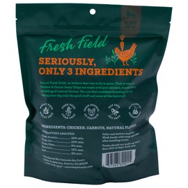 Fresh Field Chicken & Carrot Jerky Chips, 14 oz – All-Natural Dog Treats, USA Made, Supports Digestive & Immune Health