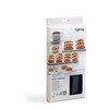Lékué Gourmet Financier-Form, Silikon, schwarz, 20 Mulden, 1 Stück