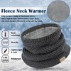 HYUET 2 pcs Winter Fleece Lined Neck Warmer Thermal Double