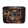 Whosucclay American Flag Wolf RV Propane Tank Cover Anti Dust