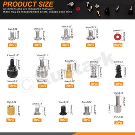 Rustark 450Pcs Computer Screw Assortment Kit Motherboard Standoffs Screws Set PC Screws Kit for Universal Motherboard Hard Drive Computer Case Laptop Case Repair DIY Installation