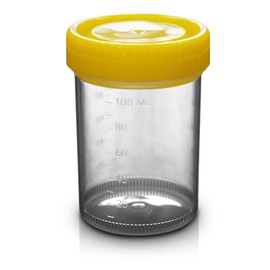 2pc 120ml, RE-GEN Premium Reusable Leak Proof Specimen Liquid Measuring Container Sample Cup Pots - Ideal for Healthcare, Lab, Home, Kitchen