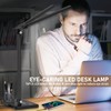CHARYJOD Dimmable LED Desk Lamp with USB Charging Port Bright,