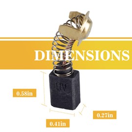 10 Pack N398321 Replacement Electric Motor Carbon Brushes Compatible with DEWALT DWP849 DWP849X DWP849X-B3 DWP849X-BR N398327 N103592 N088403 Power Tool