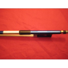 Carbon Fiber 4/4 Violin Bow, Blue, Ebony Frog