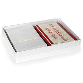 Pack Of 20, 11.25 X 8.75 X 2" Clear Lid Gift & Gourmet Boxes W/White Bases Made In USA