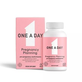 One A Day Pregnancy Planning Vitamin Tablets | 60ct | Supports Preconception Health, Fertility, and Nutritional Needs for Women