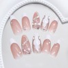 24Pcs French Tip Press on Nails Snake design Element Fake