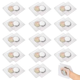 CPJJ Pack of 30 Double-Sided Magnets for Sewing, Invisible Magnetic Buttons, Sewing Magnetic Button, Hidden Sew Magnetic Closure, Accessories for Sewing for Handbags, Clothing, Leather Crafts (Magnet: