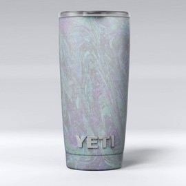Design Skinz Purple Slate Marble Surface V22 - Skin Decal Vinyl Wrap Kit Compatible with The Yeti Rambler Cooler Tumbler Cups