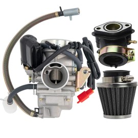 GY6(150cc) Carburetor for 150cc 125cc 152QMJ 157QMJ 4 Stroke Engines Electric Choke Motorcycle Scooter - GY6 150cc Carburetor 24mm PD24J Carb