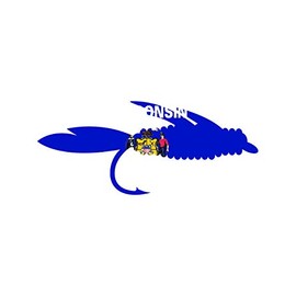 Wisconsin Fly Fishing Sticker FA Graphix Vinyl Decal WI Fish Lure Tackle Flies - 1.25 Wide