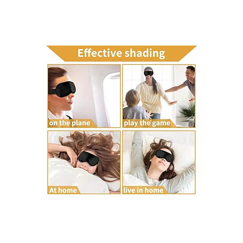 EETU Eye Mask,Blackout Sleep Eye Mask, Blindfold Silk Eye Mask,