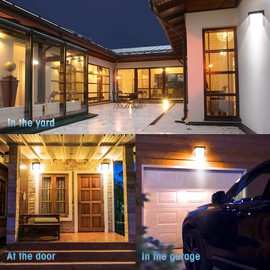 20 W LED Spotlight with Motion Sensor Outdoor, Super Bright 3500 K 2000 LM Warm White LED Floodlight with Motion Sensor, IP66 Waterproof Outdoor Floodlight for Garden, Courtyards, 4 Pieces