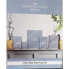 Godinger PHILIP WHITNEY LTD. Godinger 5 Piece Silver Plated Photo Frame Set A7