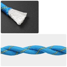 NorthPada 10mm x 5meters Boat Marine Rope for Boating, Fishing, Rafting, Camping, Hiking, Hunting, Canyoneering, Mooring, Floating, Anchor, Docking, Rescue, Knotting Practice Nylon/Polyester Blue