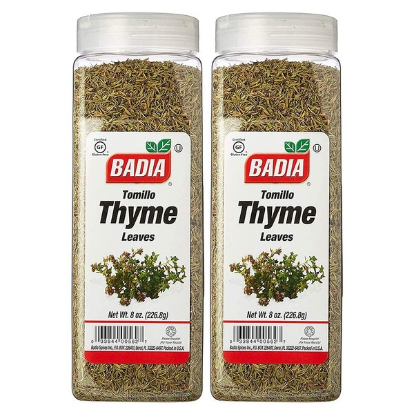 Badia Whole Thyme Leaves 8 Ounce (2 Pack)