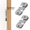 Pack of 6 Flush Mounting Brackets Made of Stainless Steel