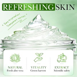 Aloe Vera Face Cream,Hydrating Nourishing for Women, To Reduce Fine Lines & Wrinkles,Non-Greasy Fast-Absorbing,Deep Hydration for Dry Oily Sensitive All Skin Types. (1pcs)