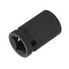 sourcing map 12-Point Impact Socket 1/2 Inch Drive 15mm Metric