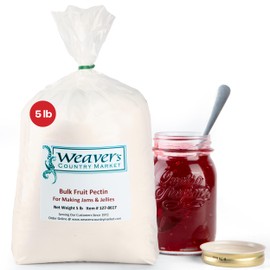 Weaver's Country Market Bulk Fruit Pectin Powder for Jam and Jellies - Made in USA Pectin for Canning Jelly, Cost Effective Pectin for Canning Jam (5 Lb. Plastic Bag)
